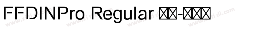 FFDINPro Regular 语言字体转换